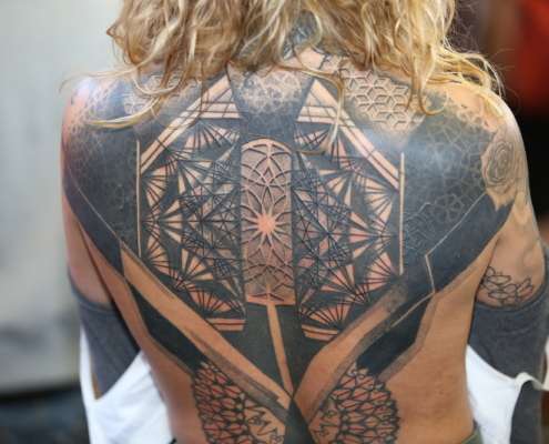 My Swedish friend got this sleeve on the Gold Coast, Australia. So coollll  | Mens shoulder tattoo, Geometric tattoo design, Geometric tattoo