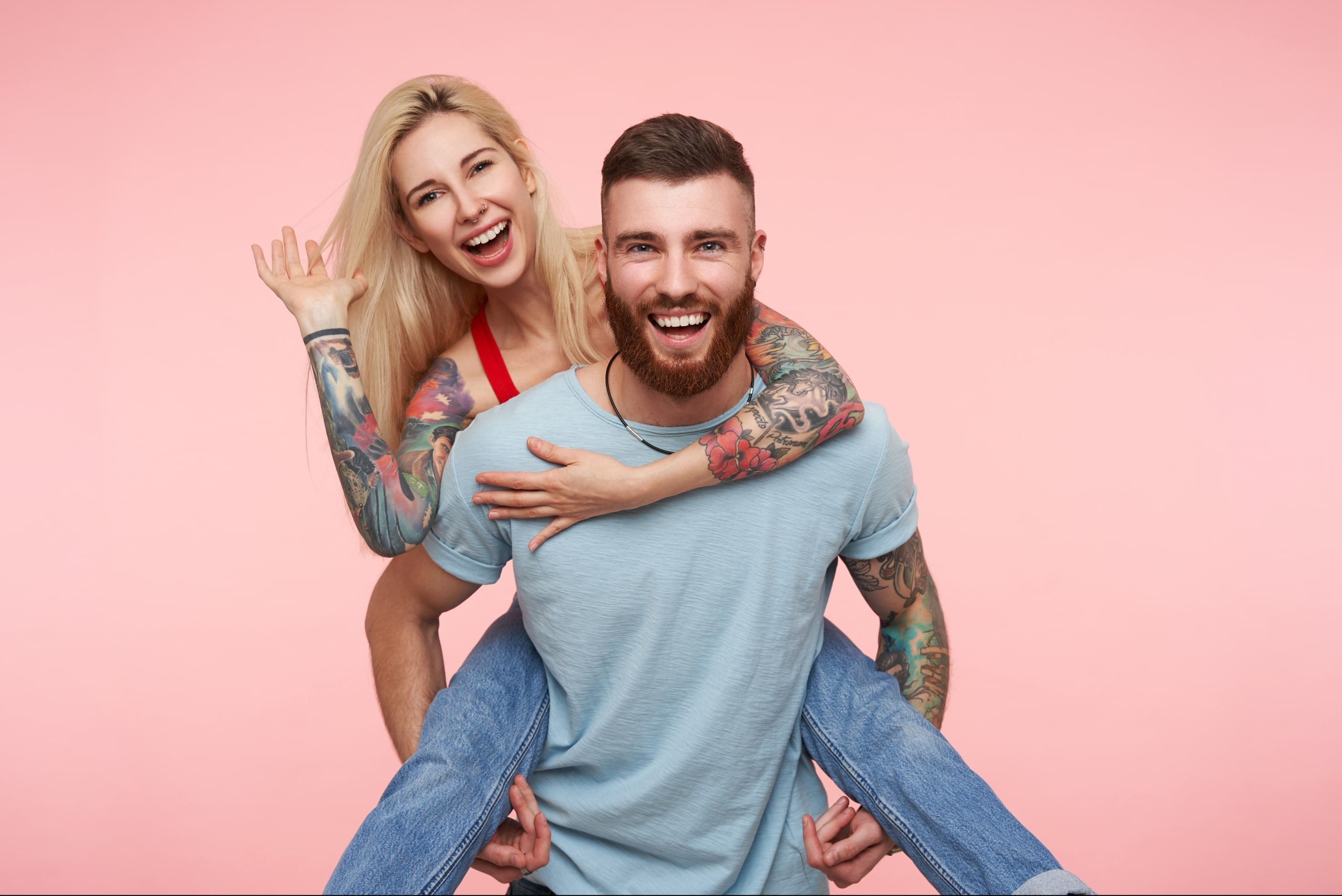 Thoughtful couple planning their matching tattoos | Couple Tattoos